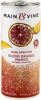 Main & Vine Blood Orange Mango Wine Spritzer 4pk