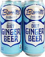 Barritt's Sugar Free Ginger Beer 6pk Can
