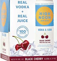 High Noon Black Cherry Vodka Soda 4pk