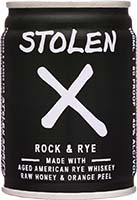 Stolen X Rock &rye Whiskey