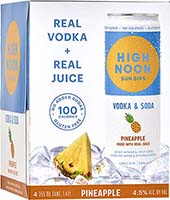 High Noon Pineapple Vodka & Soda 4pk Cn