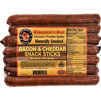 Wisconsin Sausage Sticks Bacon Cheddar