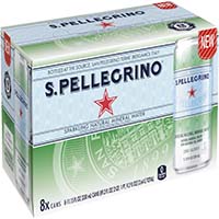 San Pellegrino Water 8pk 330ml Can