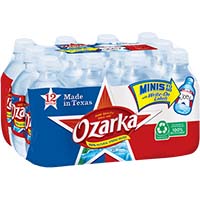 ozarka water  spring 8 ounce bottle 12 pack