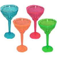 Party Essentials Margarita Glasses Neon 12 Count