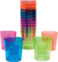 BarY3 2 Ounce Mini Cups, Red, 20 ct