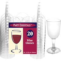 True Plastic Wine Glass Set 20pc