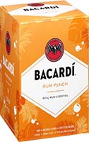 bacardi cocktails  rum punch 4pk-355ml