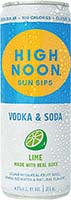 High Noon Lime Vodka Soda 4pk Cans