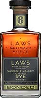 Laws Whiskey House San Luis Valley Bonded Straight Rye Whiskey