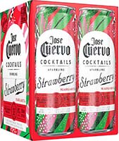 Jose Cuervo Sparkling Margarita Strawberry Ready To Drink Cocktail