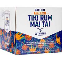 Cutwater Rtd Tropical Tiki Rum Mai 4pk Cans*