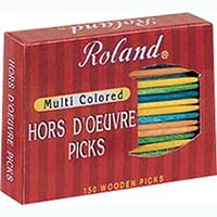 Roland Party Pics Toothpicks Colored 150 Ct