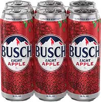 Busch Light Apple 6 Pk 16 Oz Cans