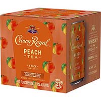 Crown Royal Peach Tea Canadian Whisky Cocktail 4pk