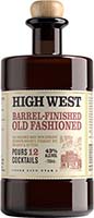 High West Old Fashioned Barrel Finished Cocktail