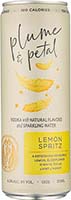 Plume & Petal Ready To Drink Lemon Spritz Vodka Infused With Natural Flavors
