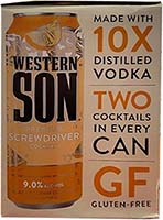 Western Son Screwdriver 4pk Cans