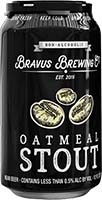 Bravus Brewing Non Alcoholic Oatmeal Dark Stout 6 Pk Cans