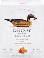 Decoy Seltzer Chardonnay Orange