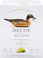 Decoy Premium Hard Seltzer Sauvignon Blanc Vibrant Lime Cans