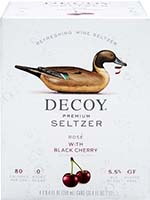 Decoy Seltzer Rose With Black Cherry 4pk