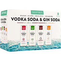 Deep Bay Variety 8 Pack Vodka Soda Canned Cocktail