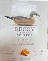 Decoy Seltzer Chardonnay With Clementine & Orange  4pk