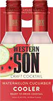 Western Son Watermelon Cucumber Cooler 4pk