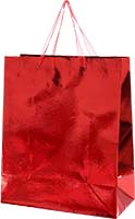 Gift Bag Red Hologram With Rope