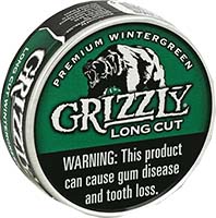 Grizzly Long Cut Wintergreen - 1 Pack