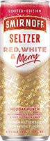 Smirnoff Hard Seltzer Holiday Punch Red White & Merry