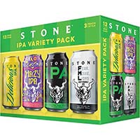 Stone Ipa  Variety 12/24 Pk Cans