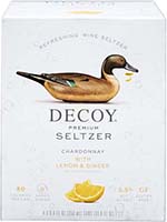 Decoy Chardonnay W/ Lemon & Ginger Seltzer 4pkc