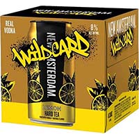 New Amsterdam Wild Card Hard Lemon Tea 4pk
