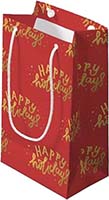 Gift Bag Holiday Red & Gold Is Out Of Stock
