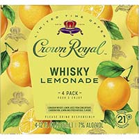 Crown Royal Whisky Lemonade Rtd - 4pk