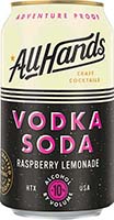 All Hands Craft Cocktails Vodka Soda Raspberry Lemonade