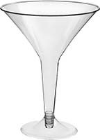 8 Oz Martini Glasses 10pk Plastic