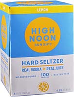 High Noon Lemon Vodka Soda 4pk