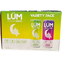 Lum Spirits Lemon Lime Green Variety Pack 12pk C 12oz