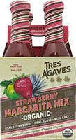 Tres Agaves Strawberry Margarita 6 4 8z