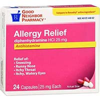 Gnp Allergy Relief 25 Mg D/f