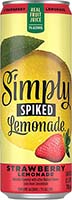 Simply Spk Strwbry Lemon 24 Oz Can