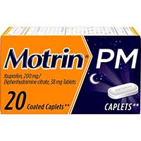 Motrin Pm Caplets 20 Pack