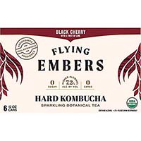 Flying Embers Black Cherry Hard Kombucha 6 Pk Cans