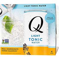Q Light Tonic Water 4pk Cans