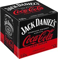 Jack Daniels 4pk Coke Zero Whiskey