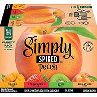 Simply Spiked Peach Mix 12oz 12pk Cn