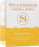Stateside Pineapple Vodka Soda 4pk Cans